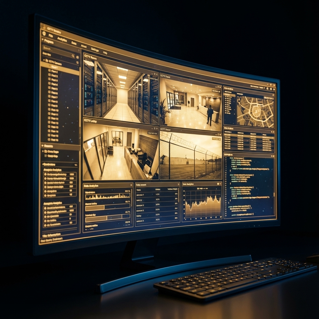 Écran de contrôle et centre de surveillance Lumelys Protect